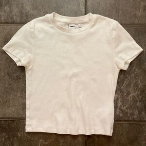 Aritzia - TNA HomeStretch™ Rib Tune Waist T-Shirt - BARELY WORN